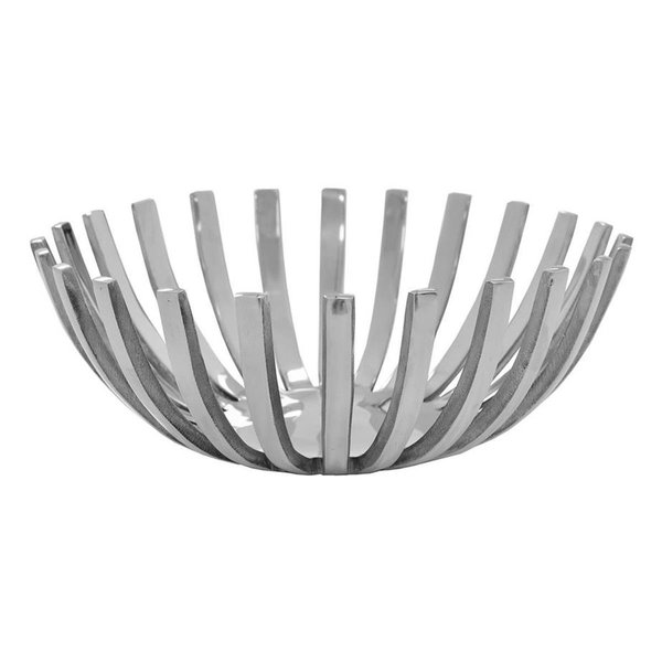 Tarifa 14 in. Round Stainless Steel Modern Open Centerpiece Bowl TA2627473